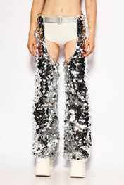 Silver Disco rain pants