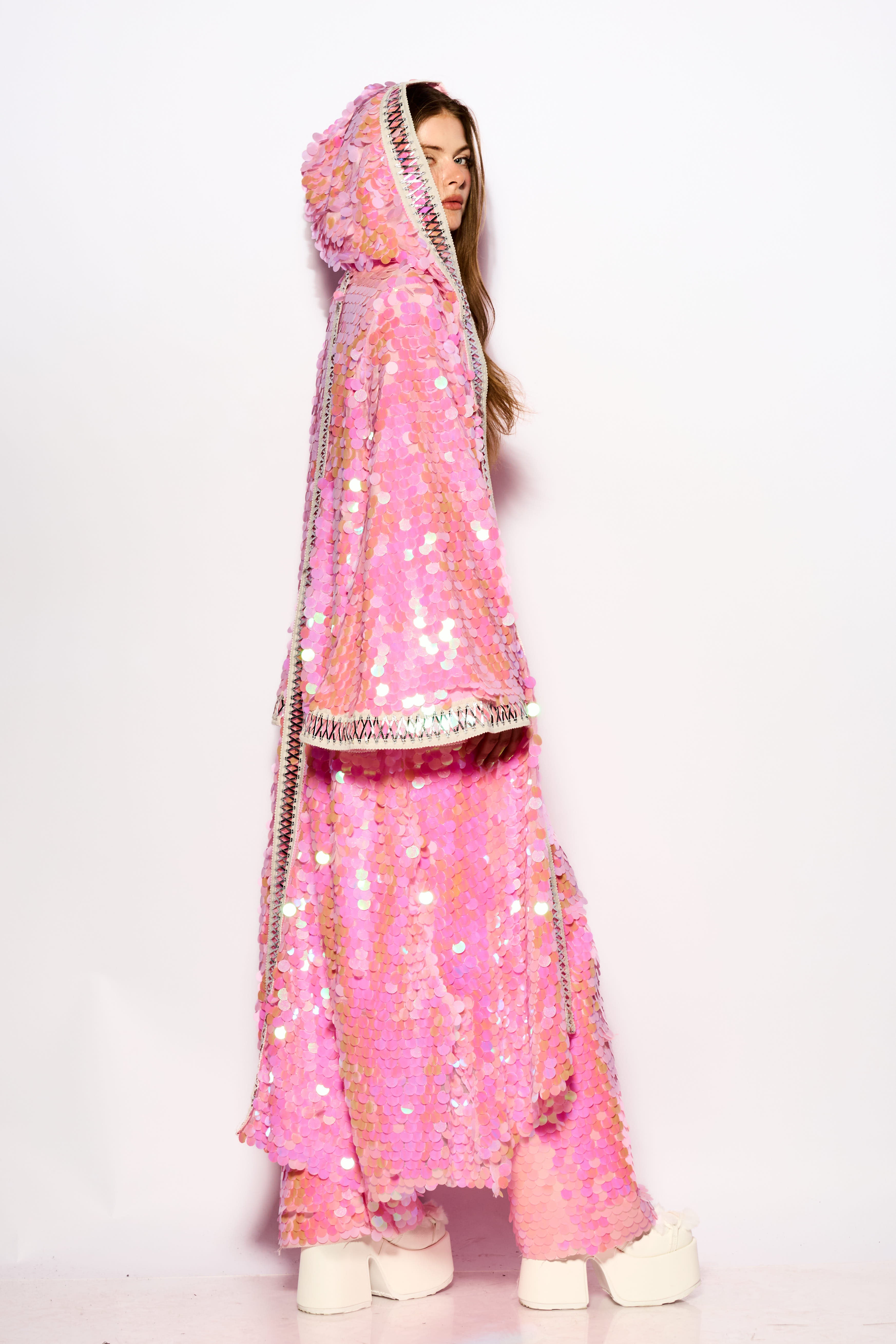 Pink Disco rain kimono