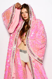 Pink Disco rain kimono