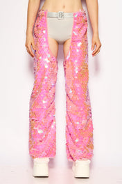 Pink Disco rain pants