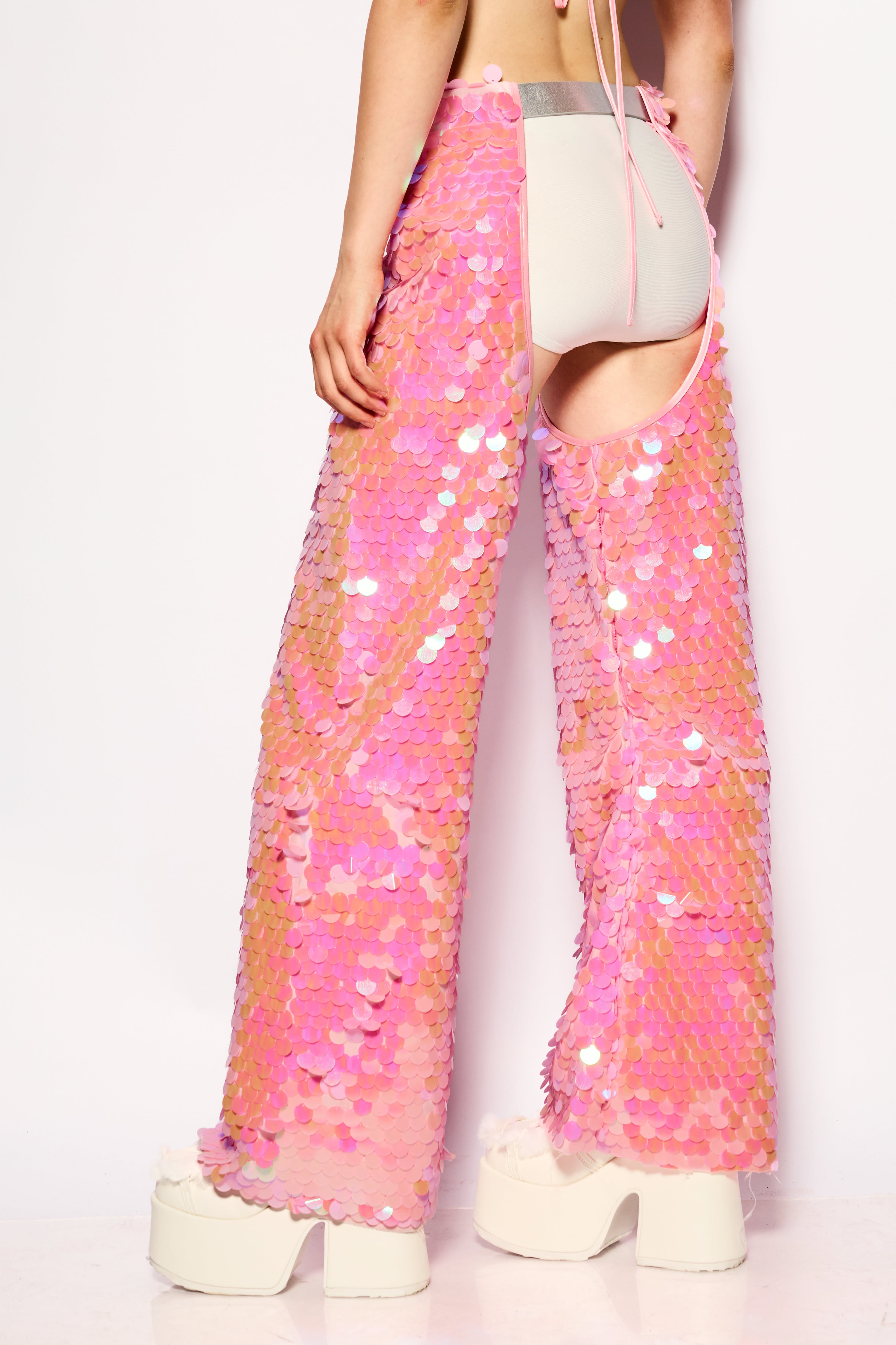 Pink Disco rain pants