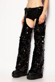 Black Disco rain pants