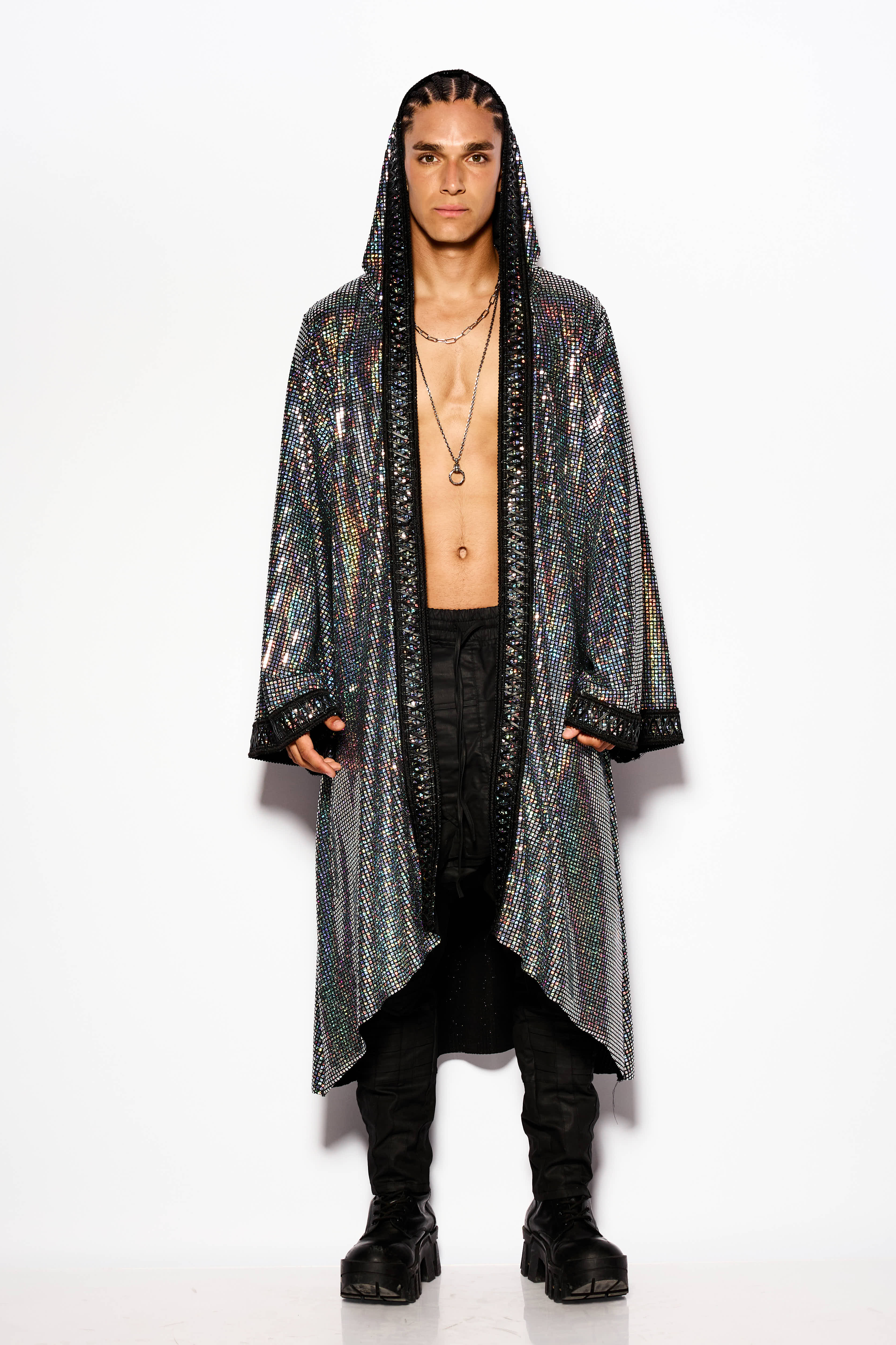 Black Holografic kimono