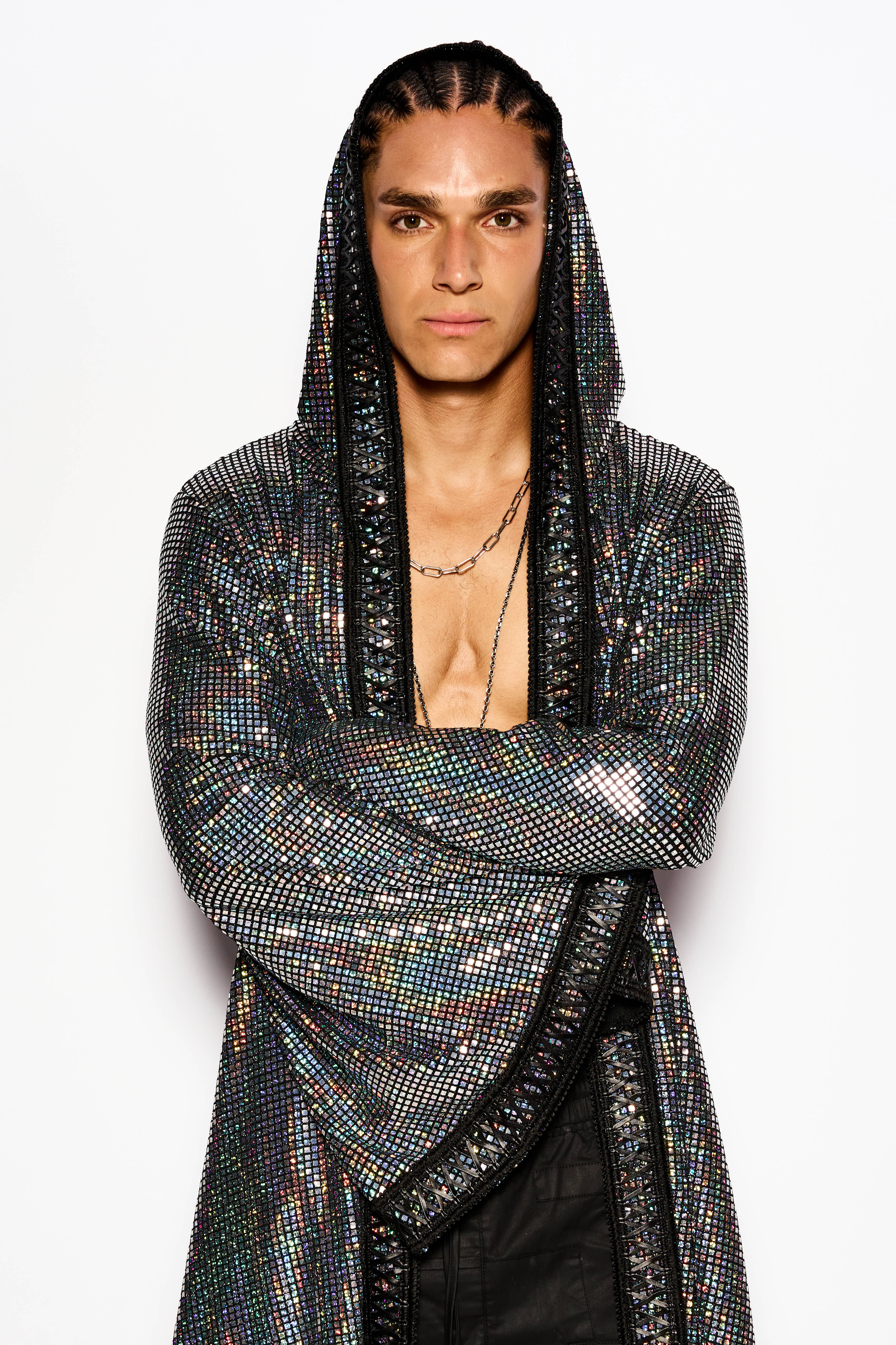Black Holografic kimono