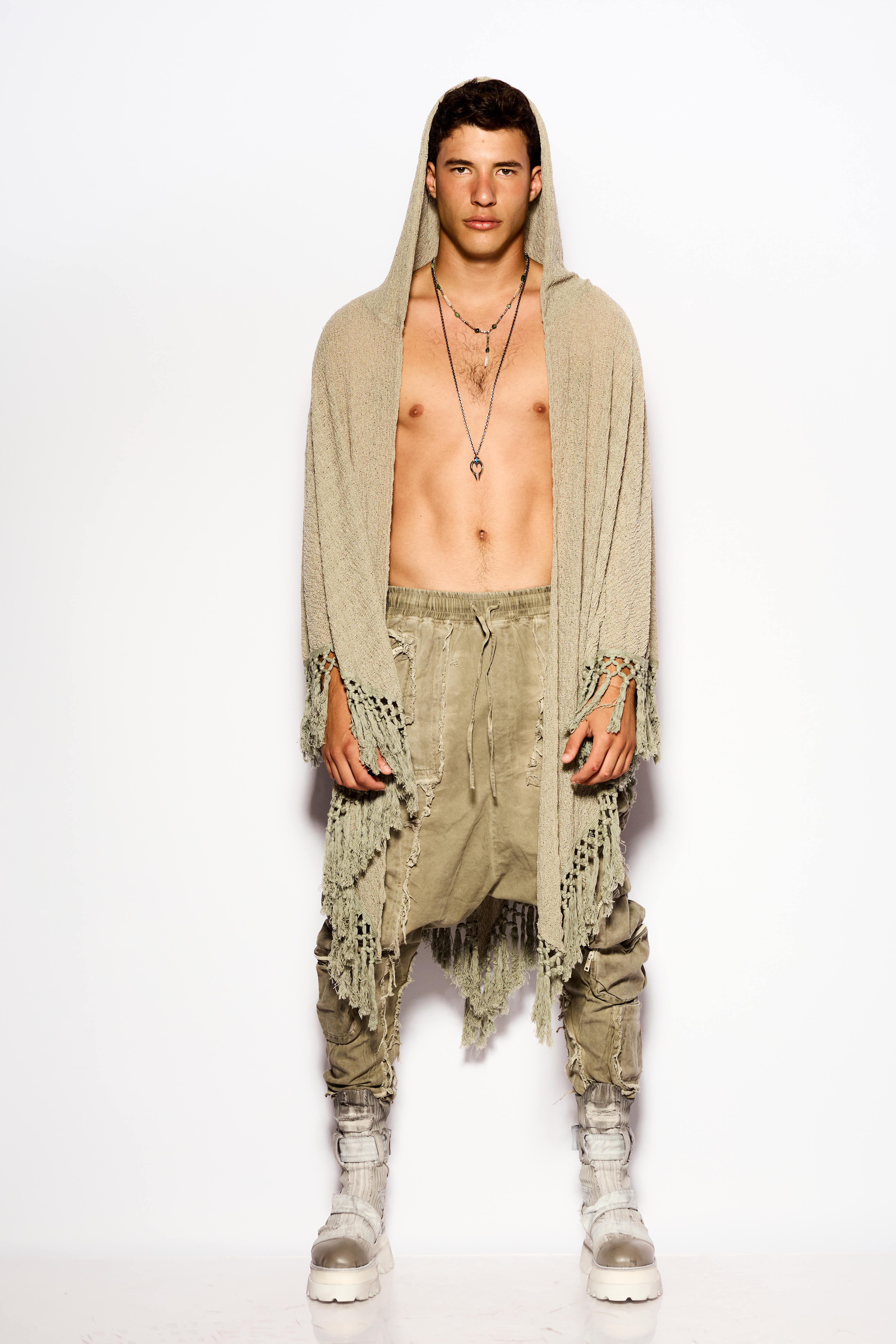 Green Draped kimono