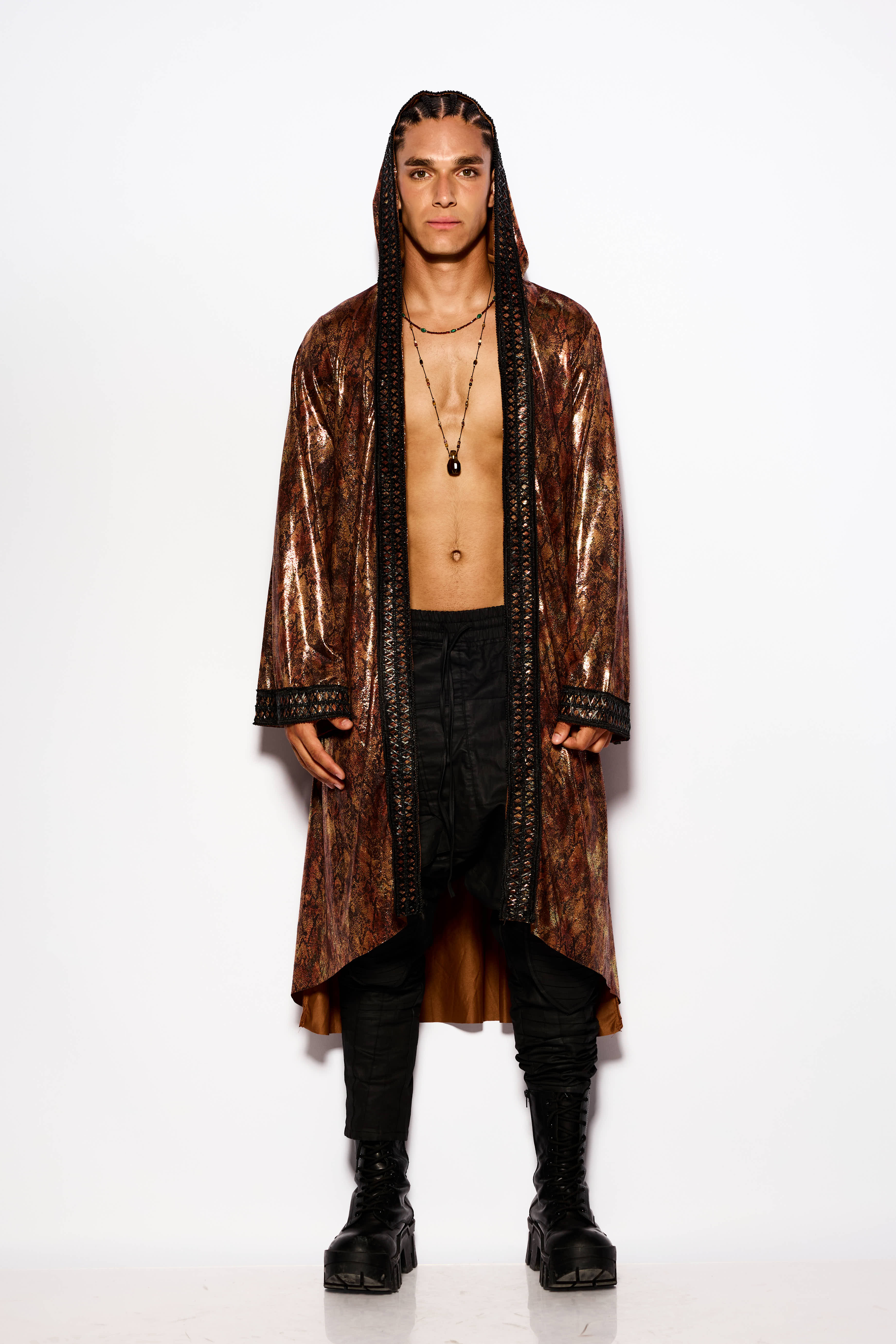 Bronze snake kimono
