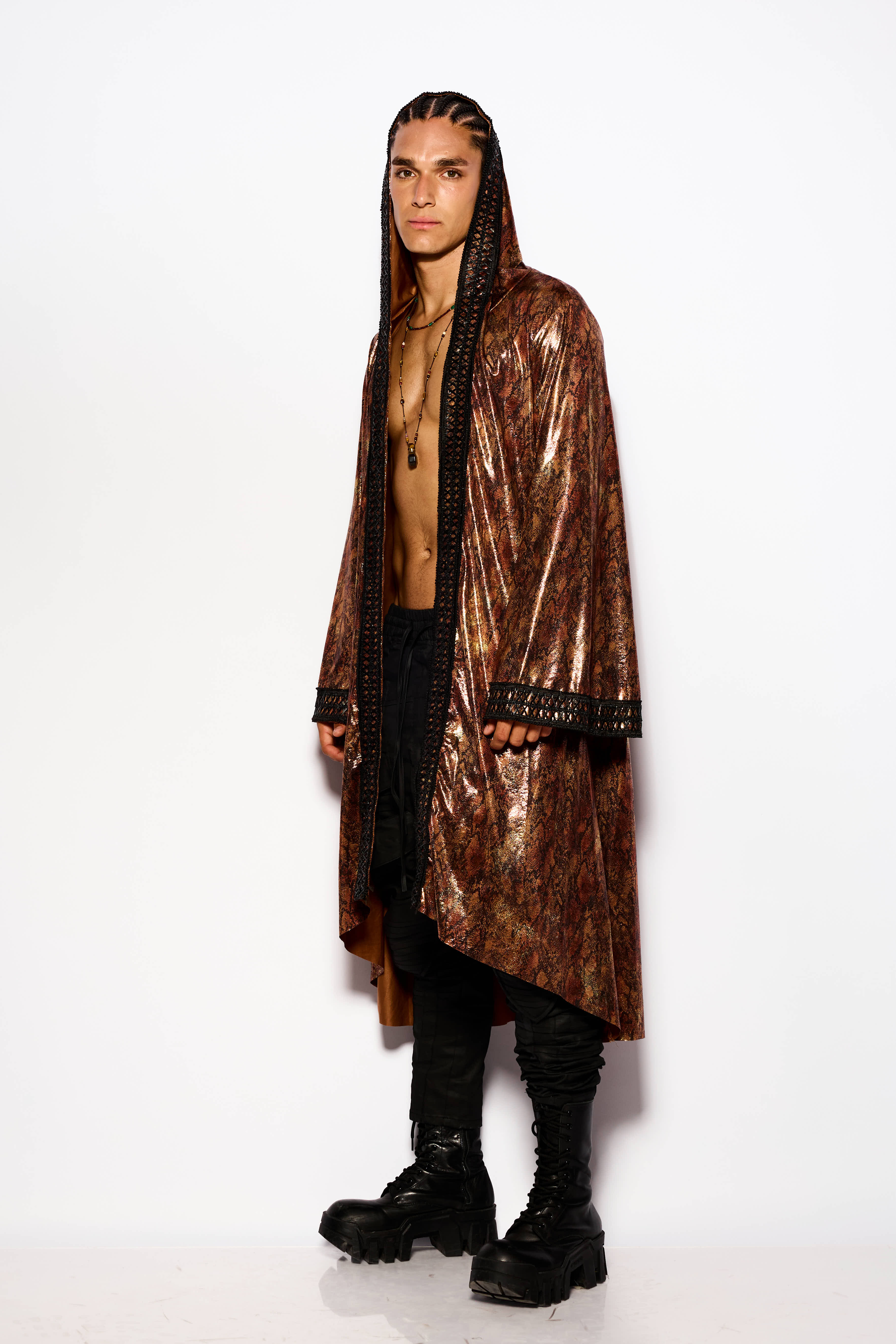 Bronze snake kimono