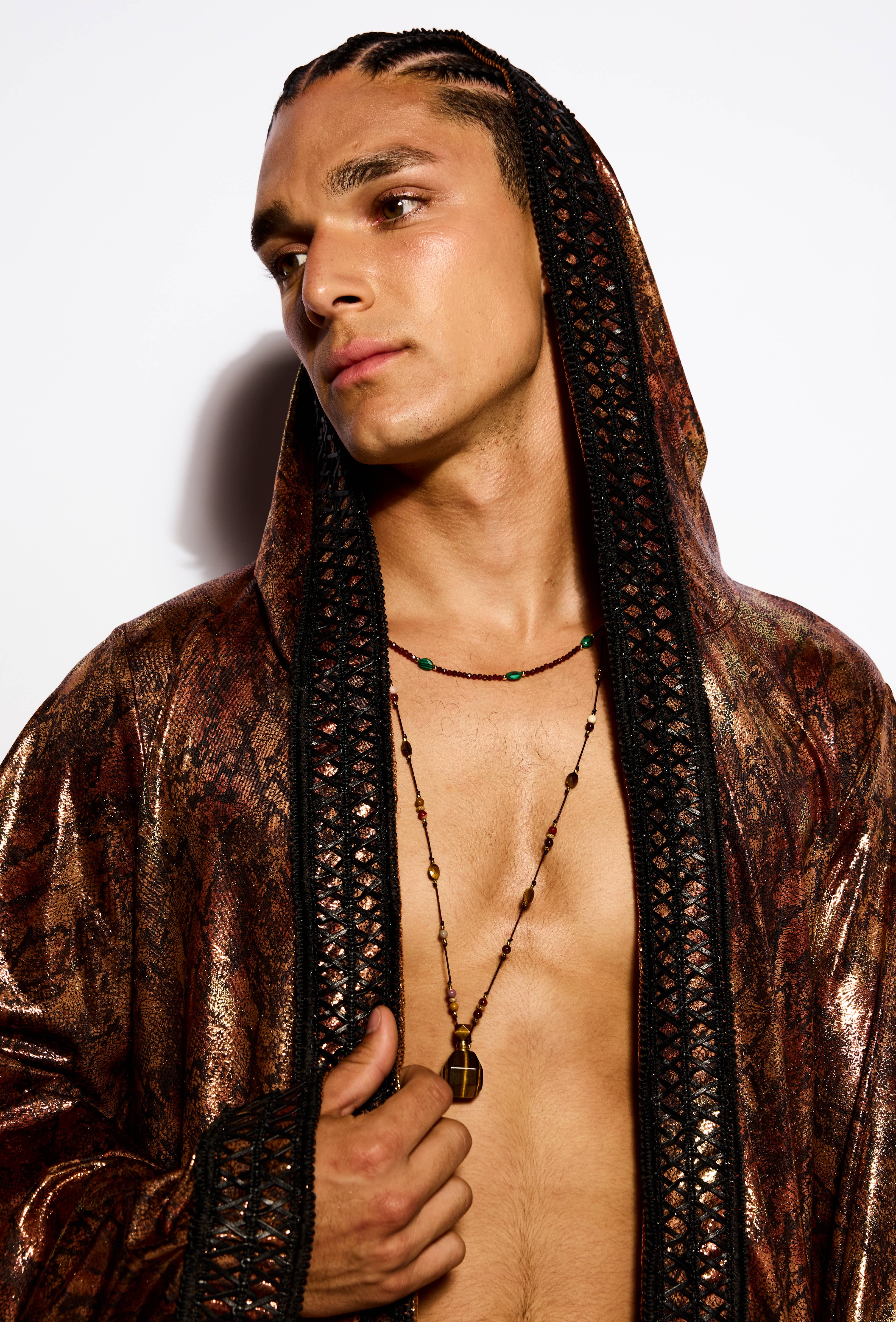 Bronze snake kimono