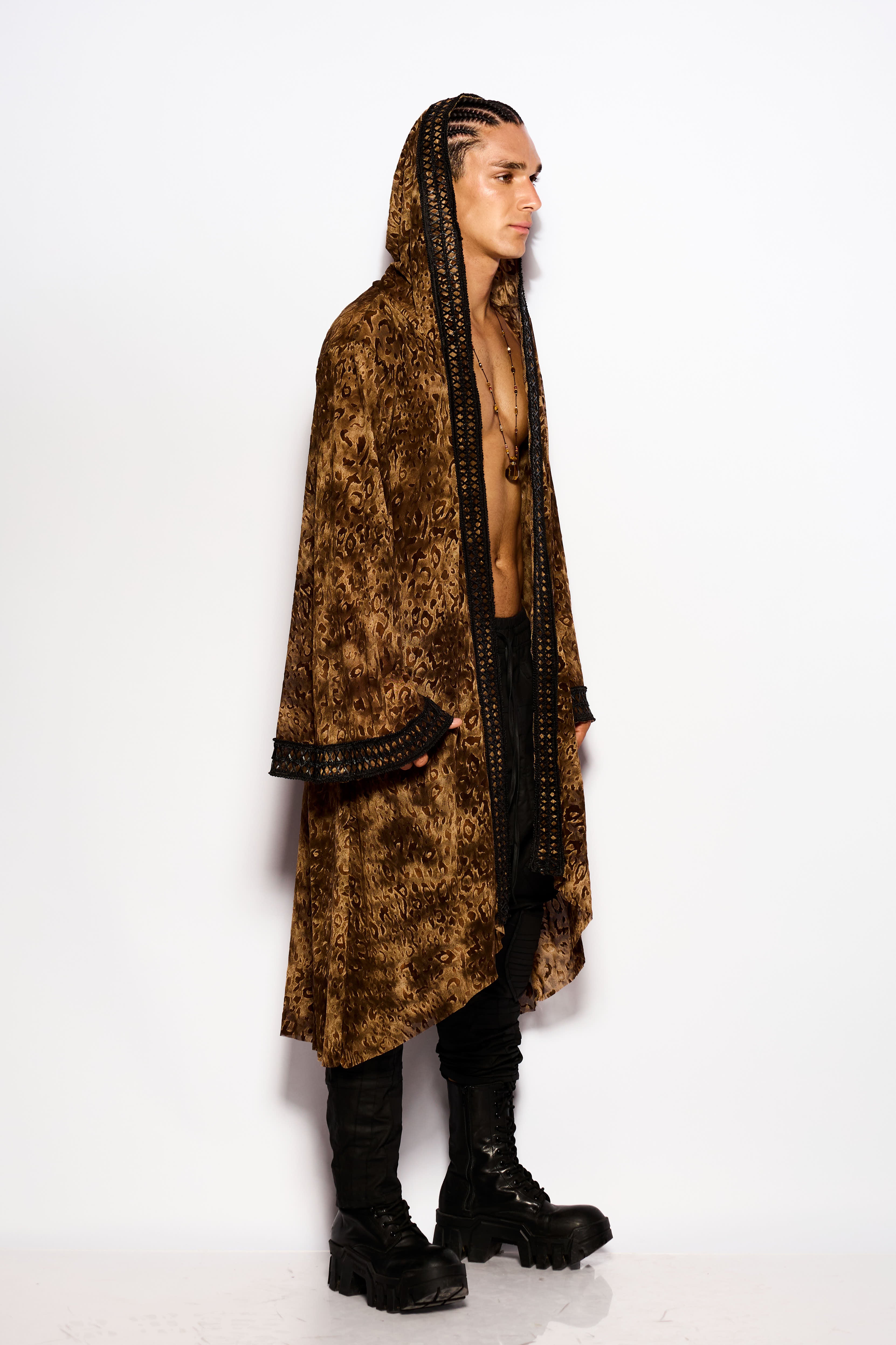 Desert leopard kimono