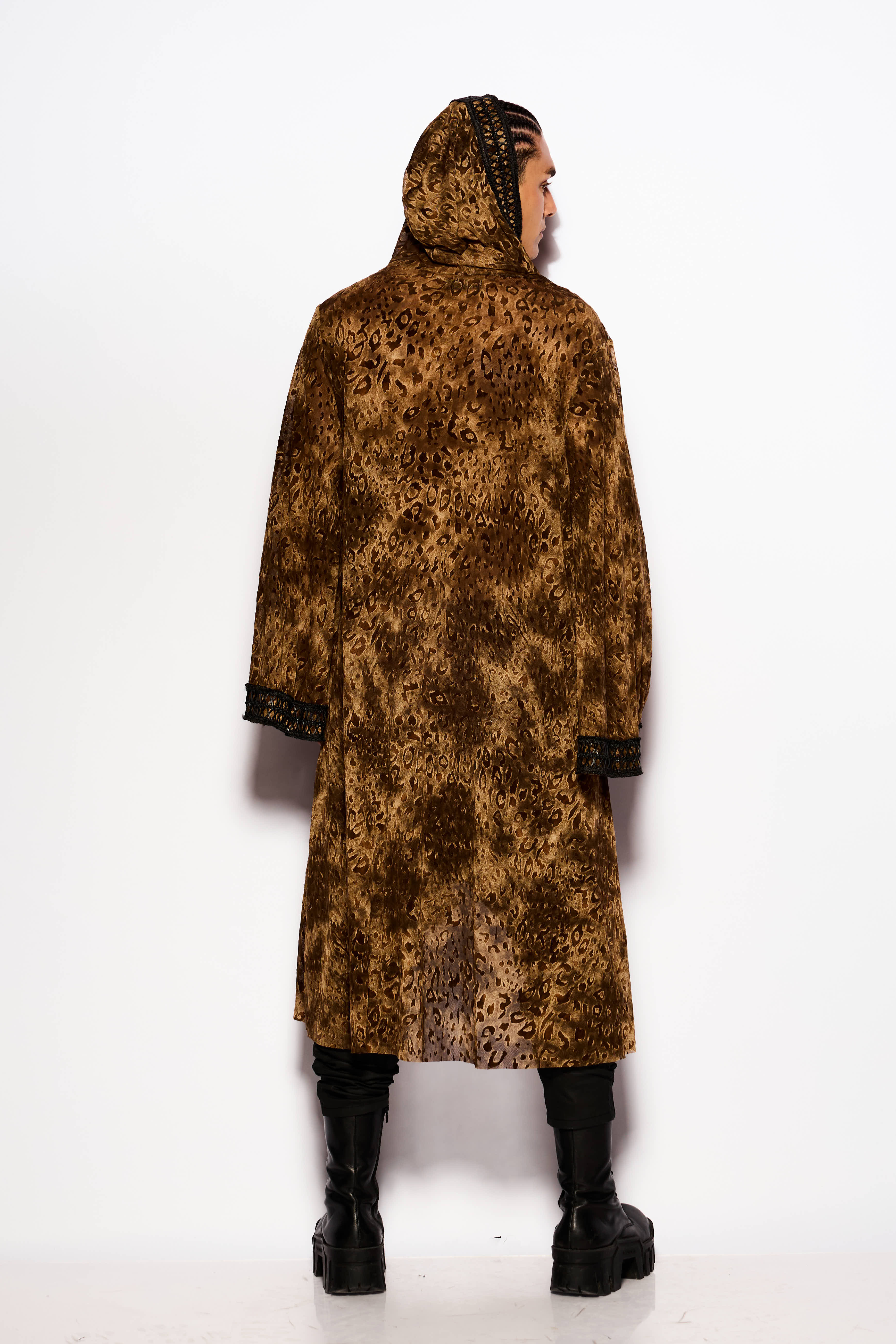 Desert leopard kimono
