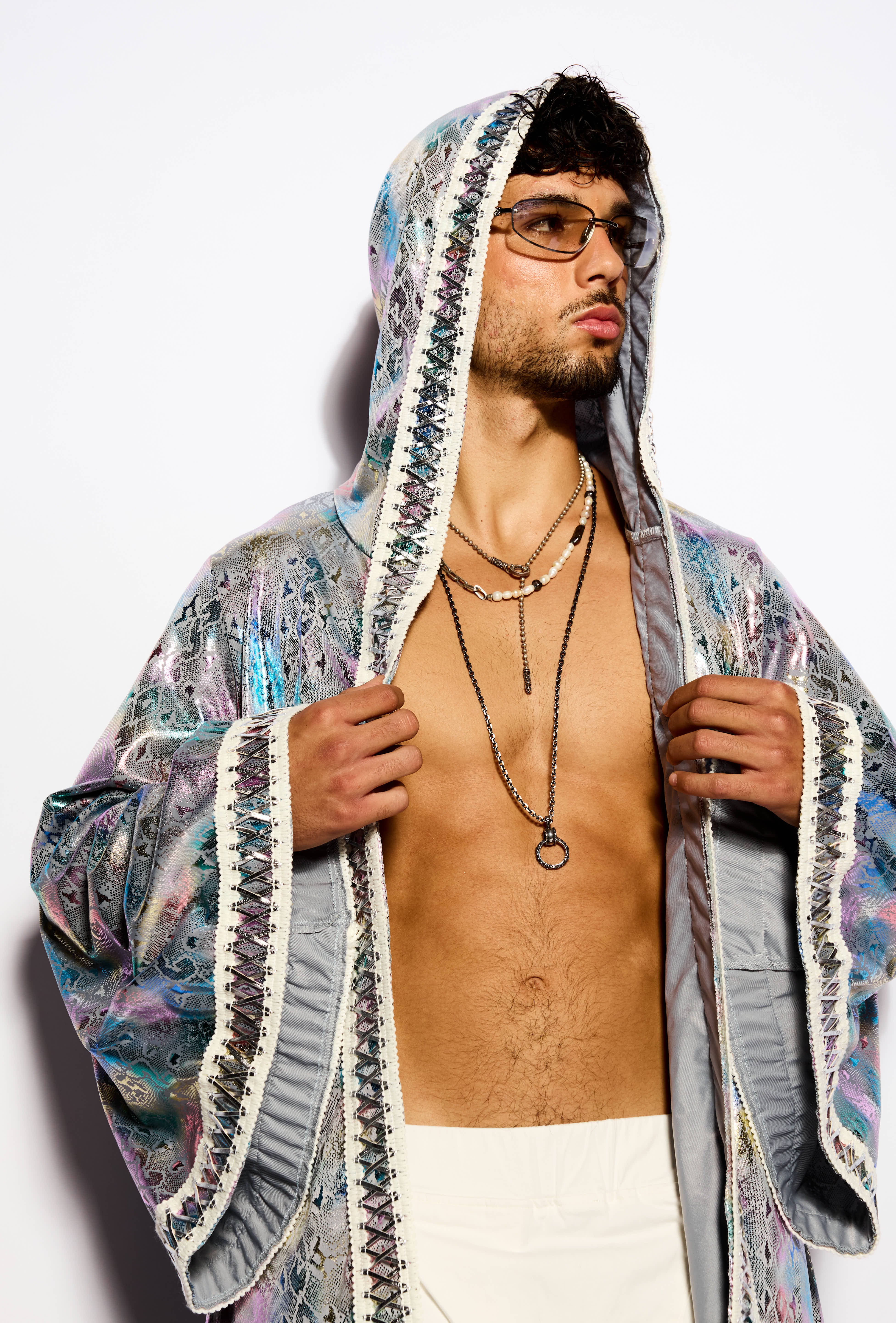 Gray Prism kimono