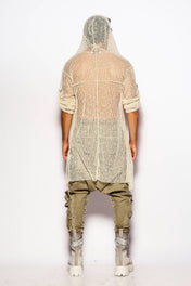 Beige Nomad net kimono