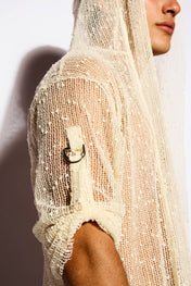 Beige Nomad net kimono