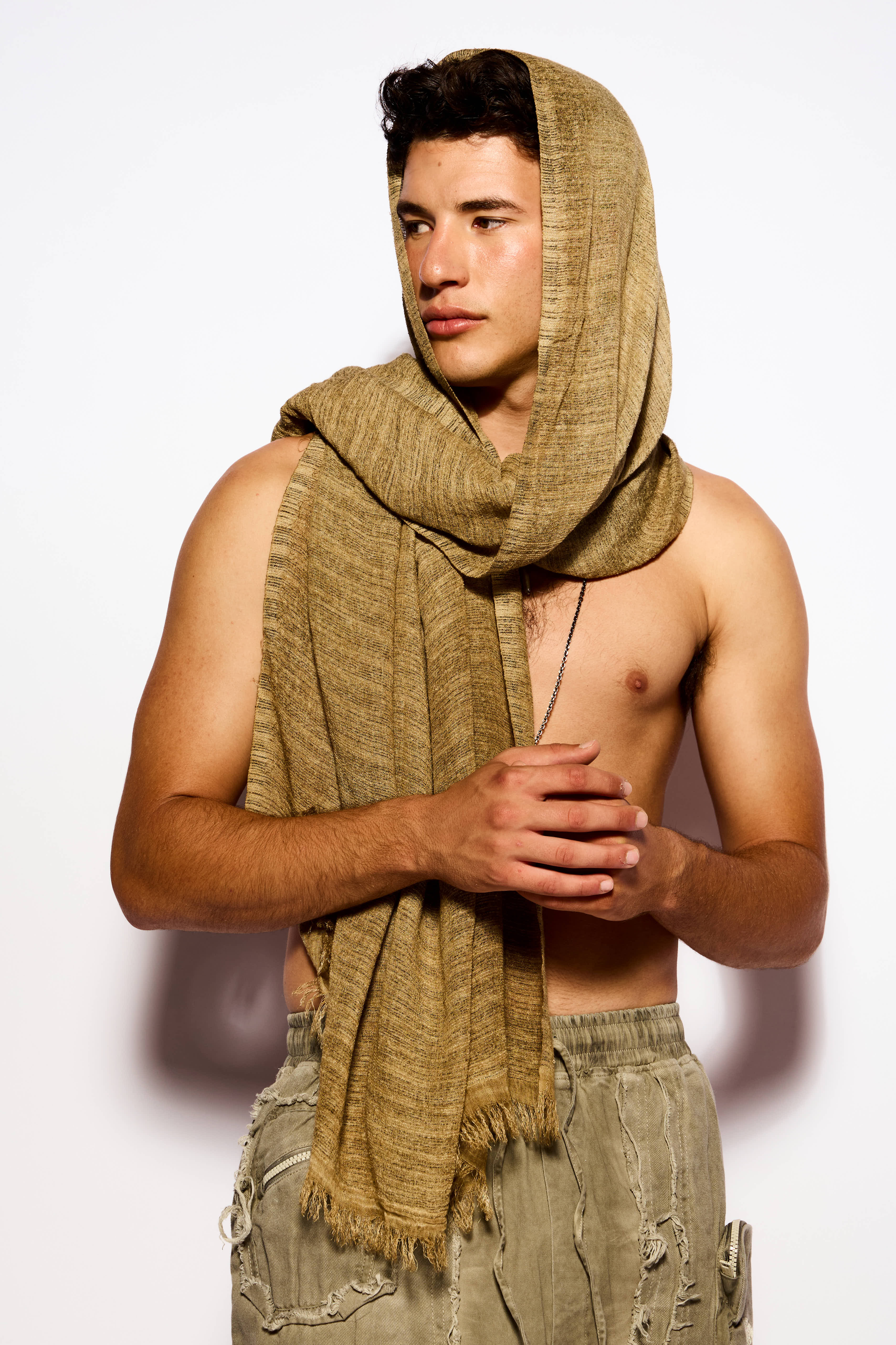 Beige Texture Scarf