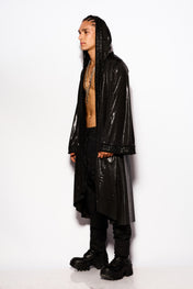 Black Liquid shadow kimono