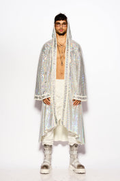 White Holografic kimono