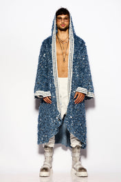 Indigo storm kimono