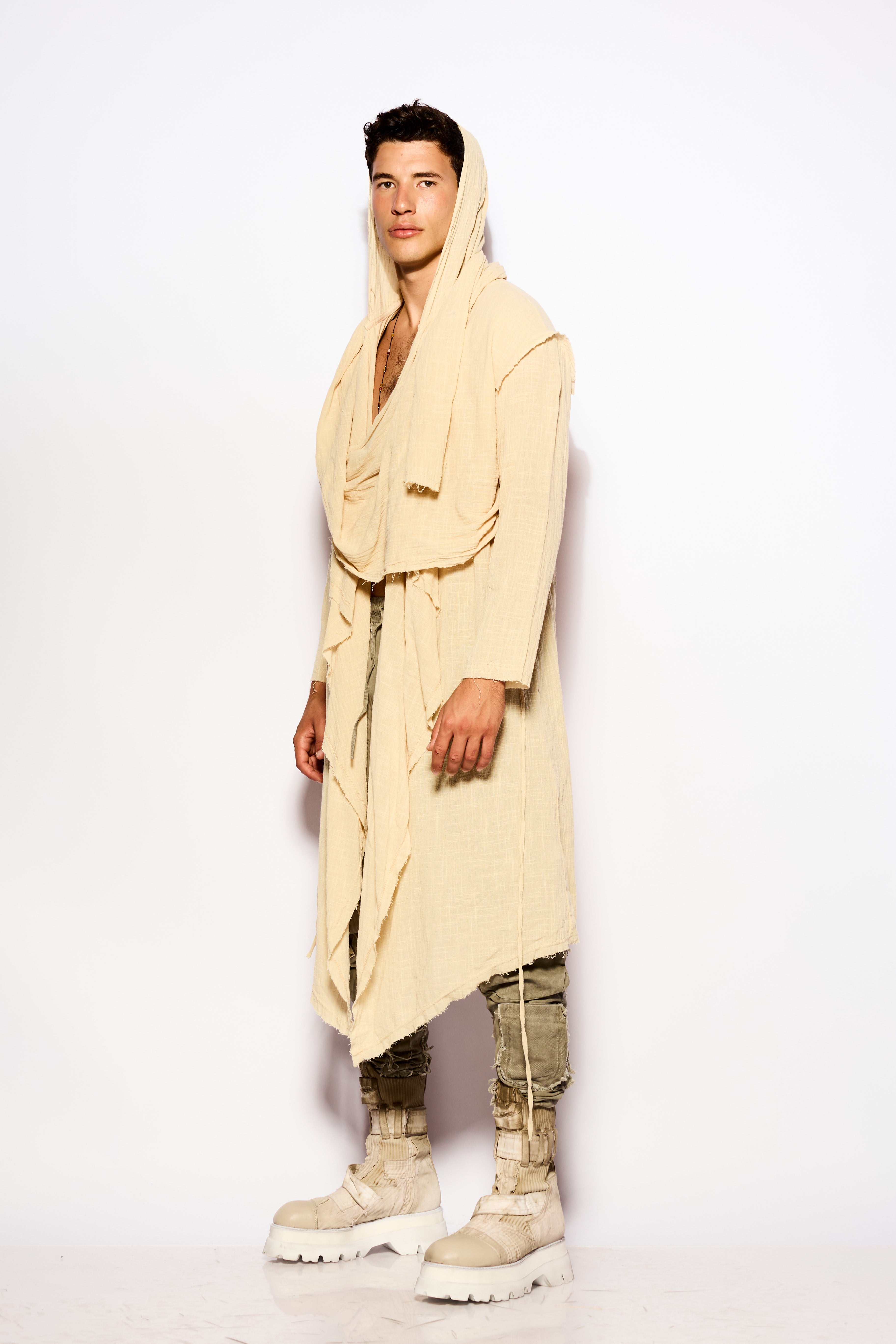 Beige Kimono Am Israel Chai