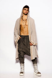Gray Coven hood kimono