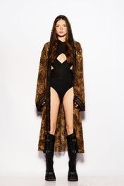 Desert leopard kimono