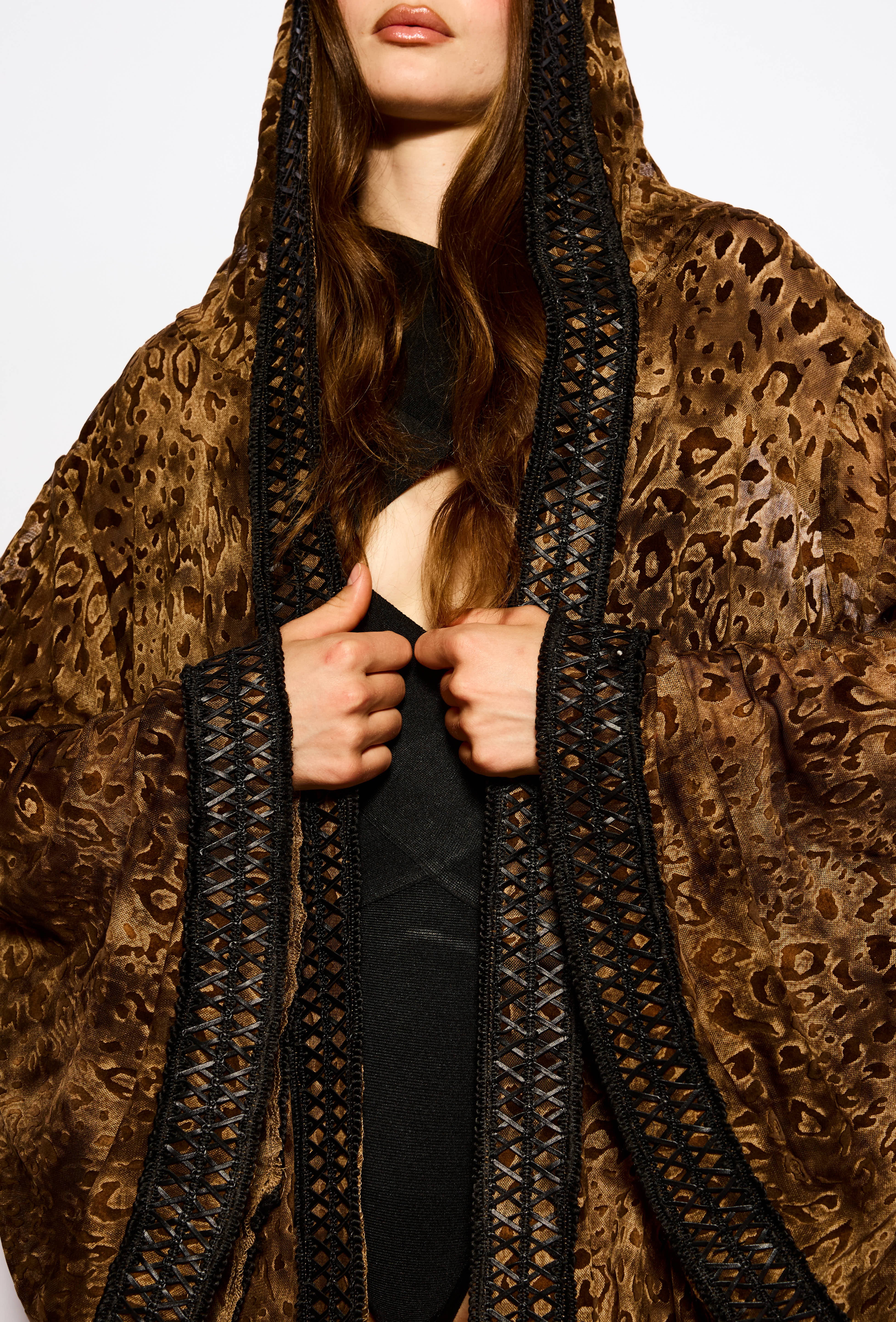 Desert leopard kimono