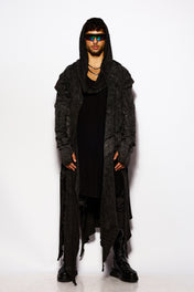 Black Longline cardigan