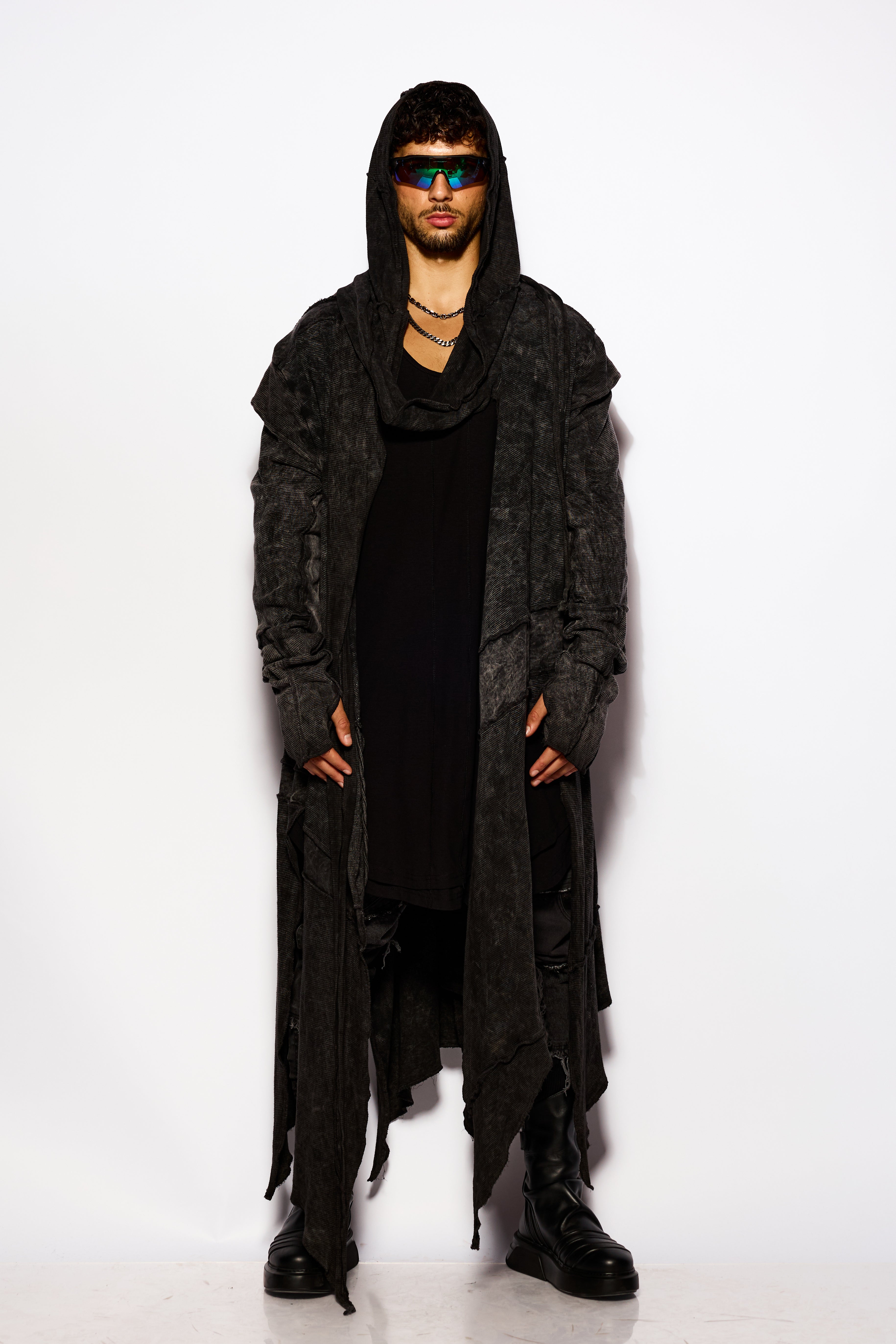 Black Longline cardigan