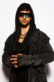 Black Longline cardigan