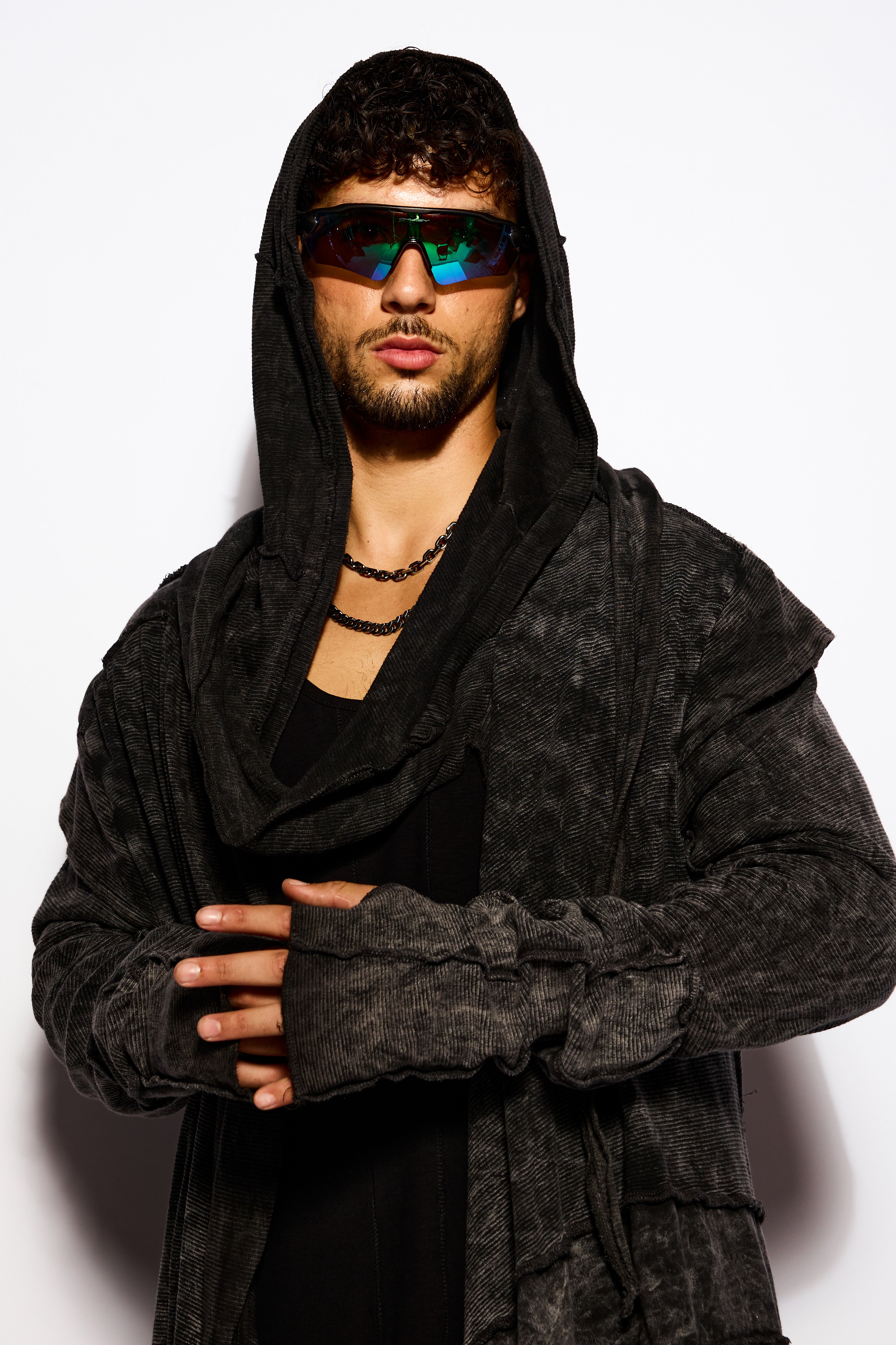 Black Longline cardigan