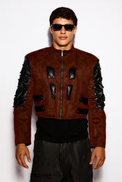 Burgundy Racer jacket