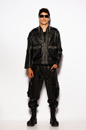 Black Ash moto jacktet