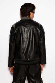 Black Ash moto jacktet