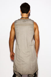 Gray Asymmetrical tank top