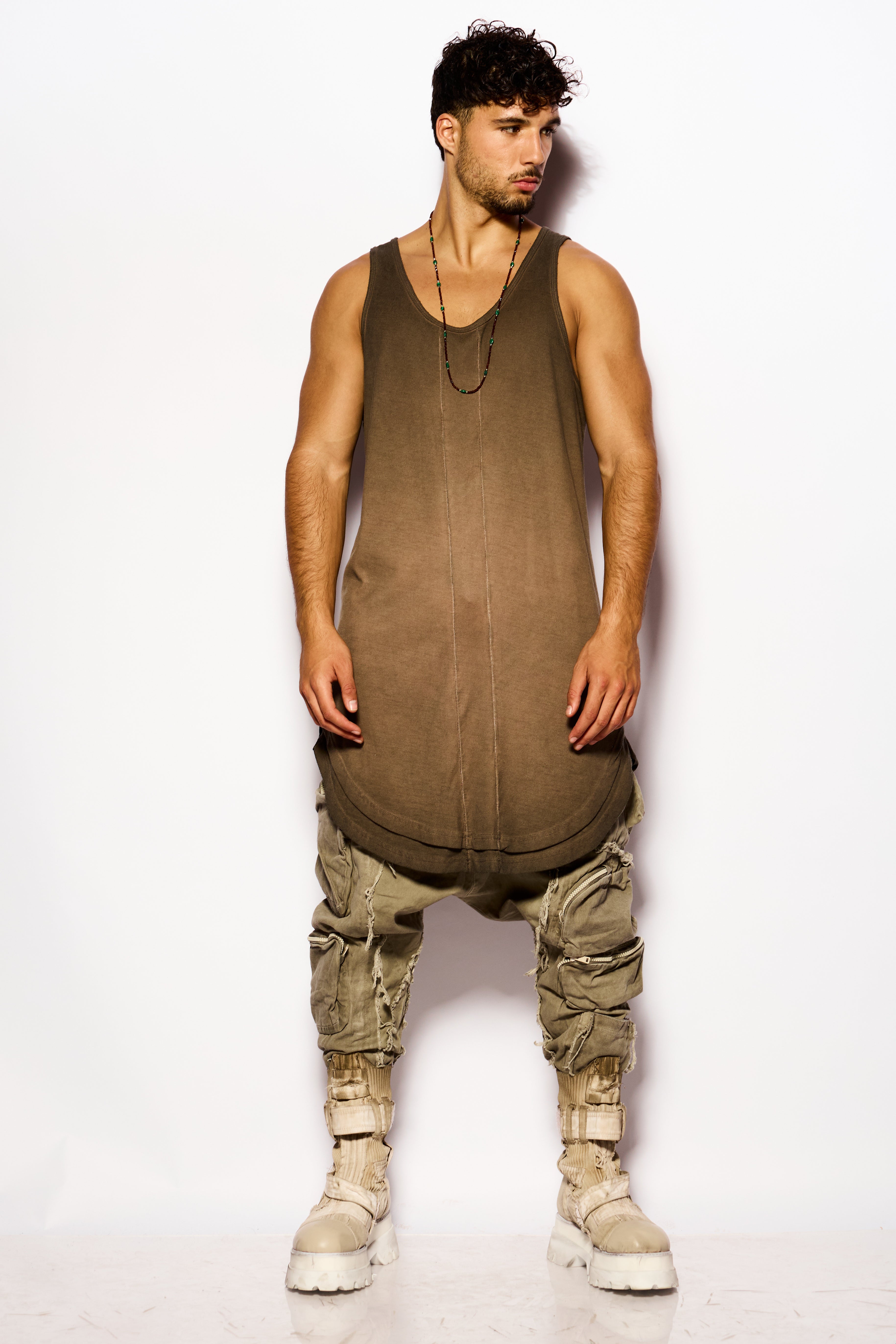 Brown Tank relaxed fit