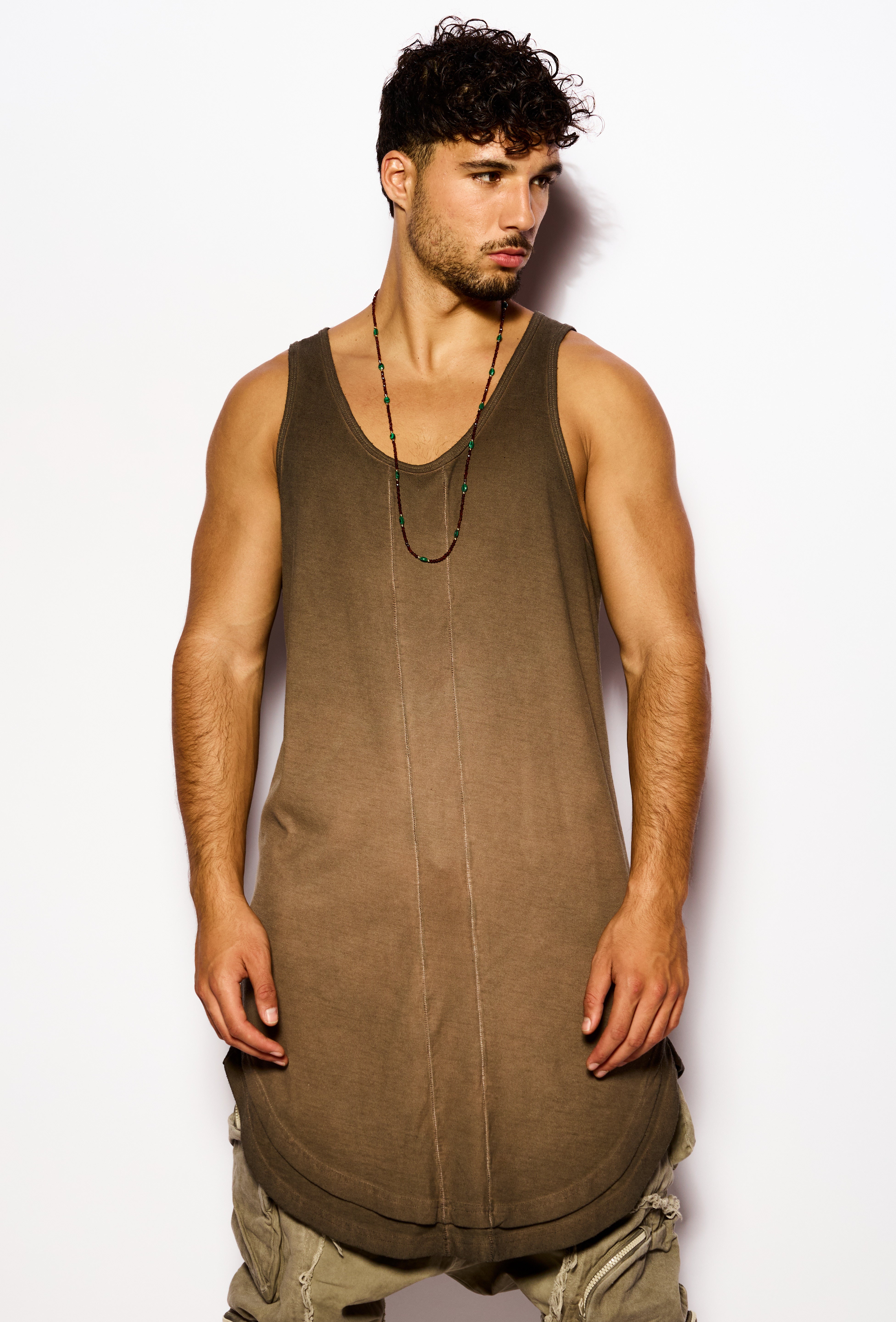 Brown Tank relaxed fit