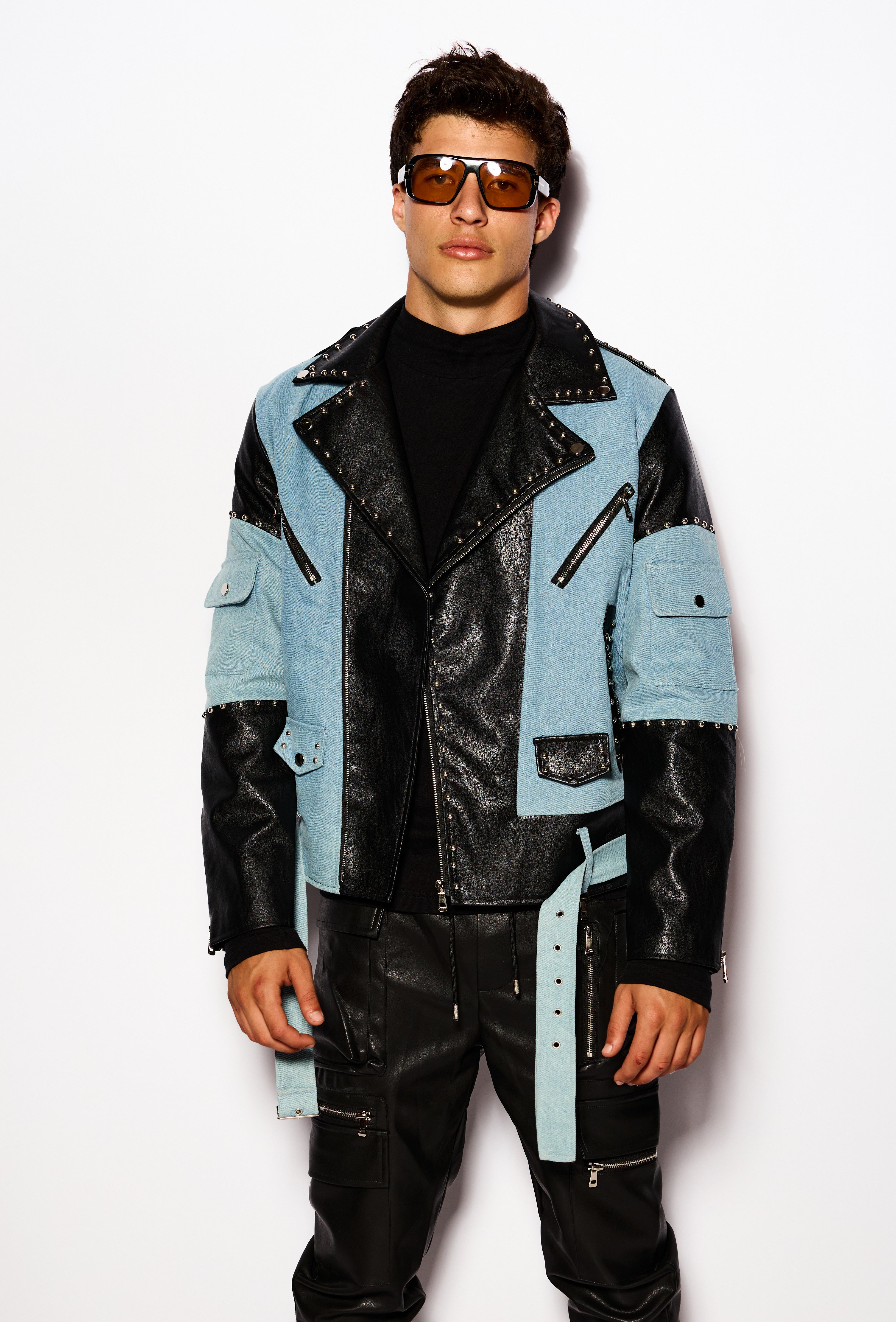 Denim detail jacket