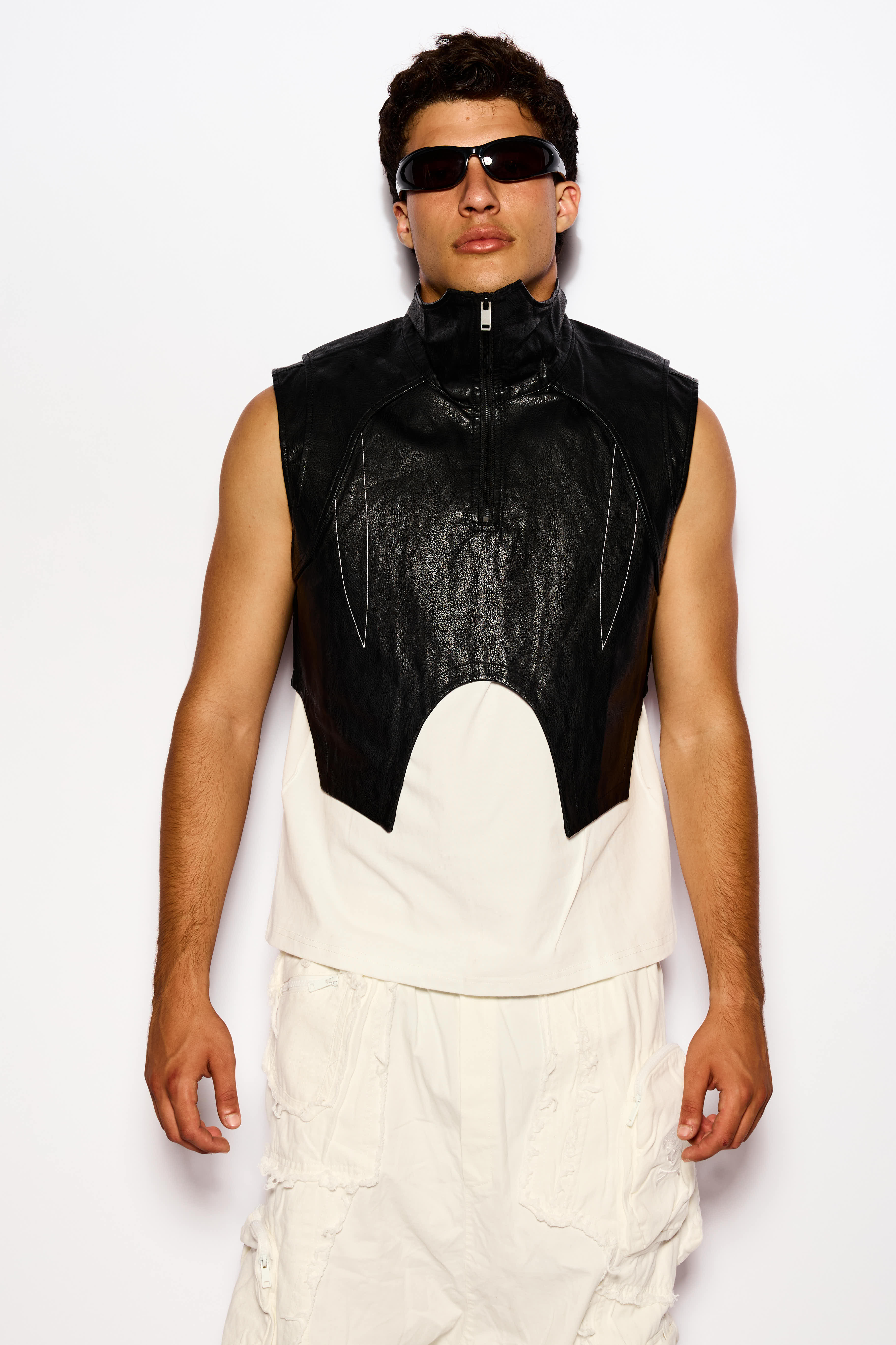 Black Moto vest