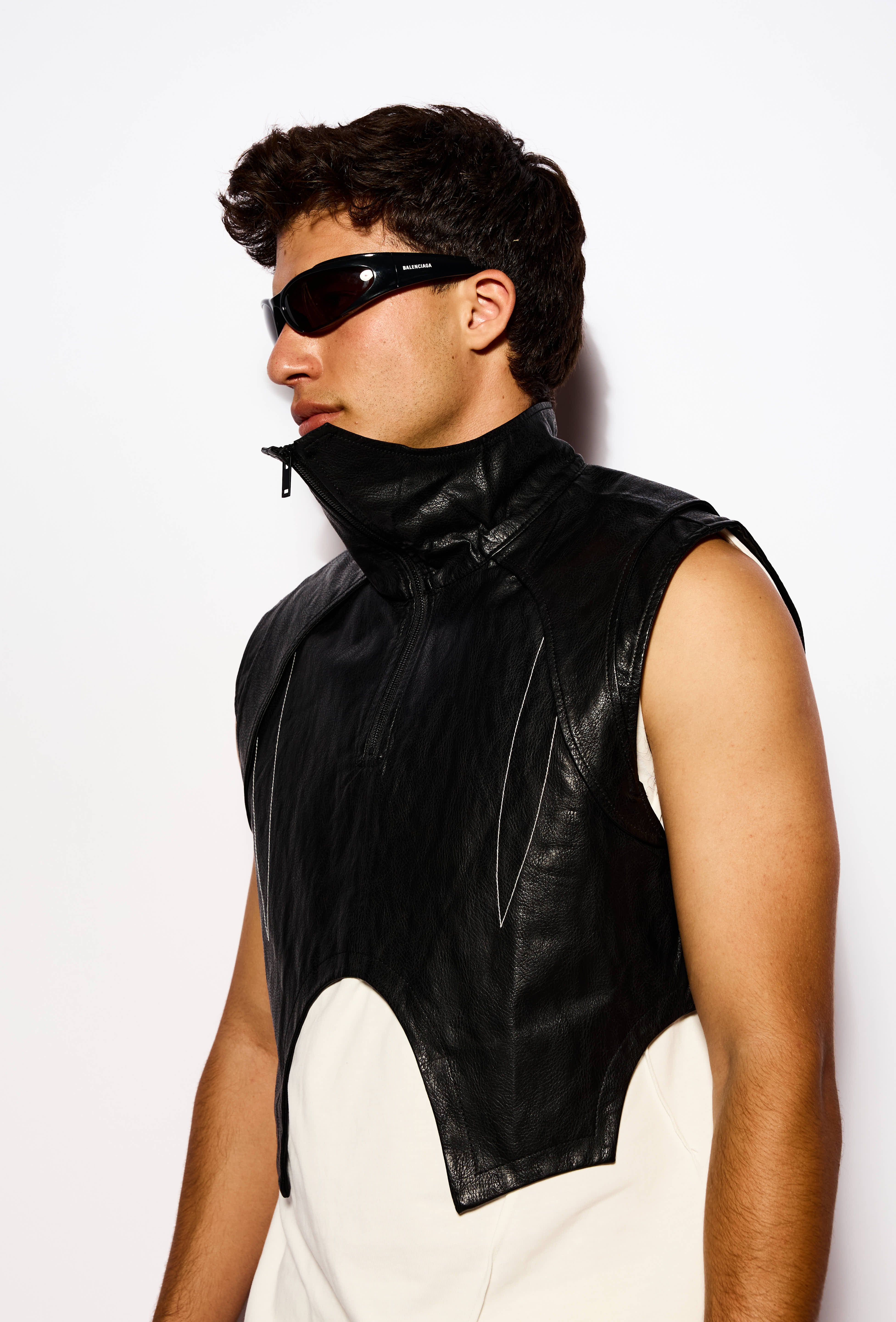 Black Moto vest