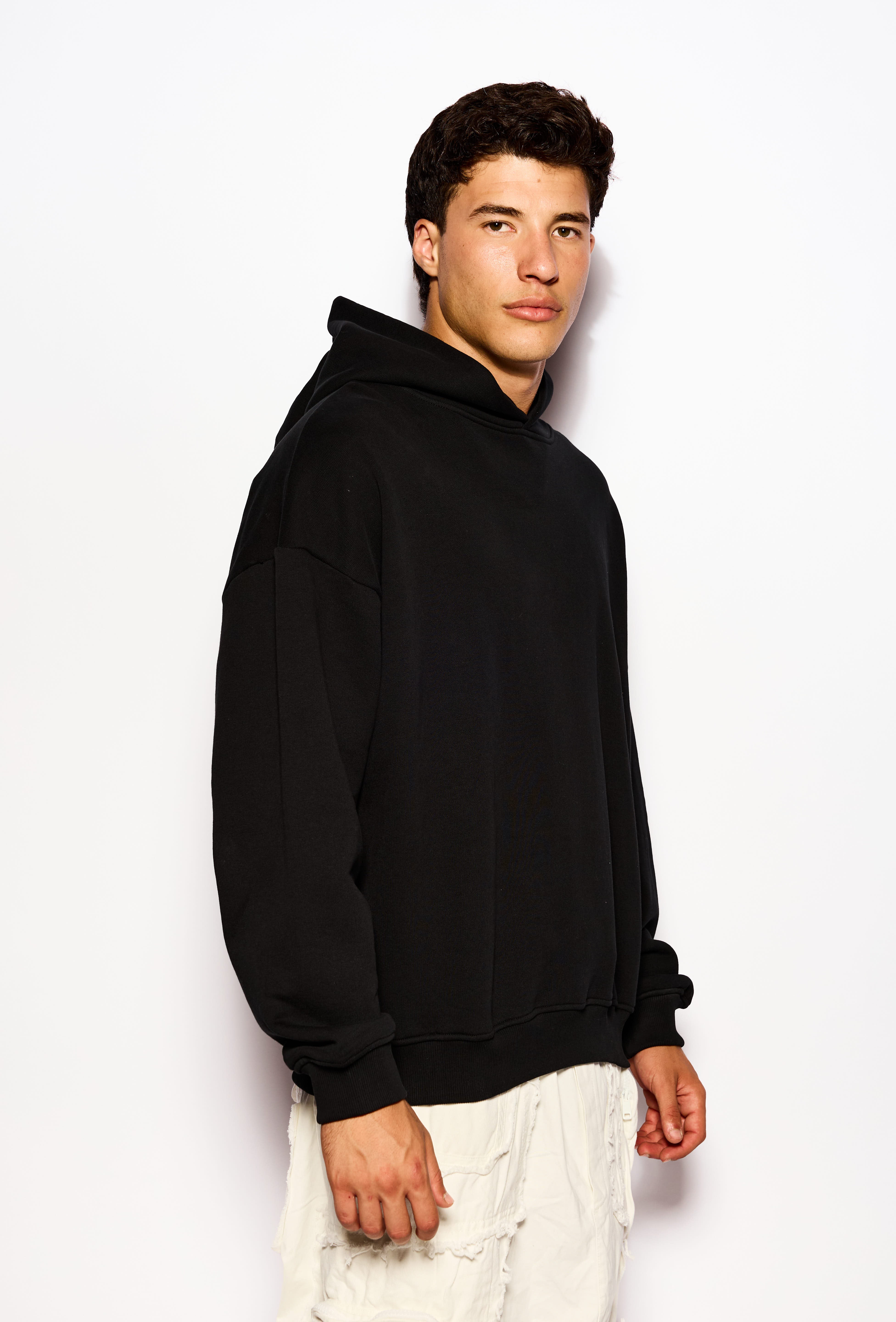Drop shoulder hoodie
