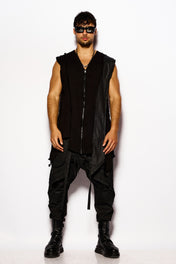 Black Midnight Sleeveless Jacket