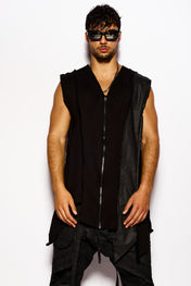 Black Midnight Sleeveless Jacket