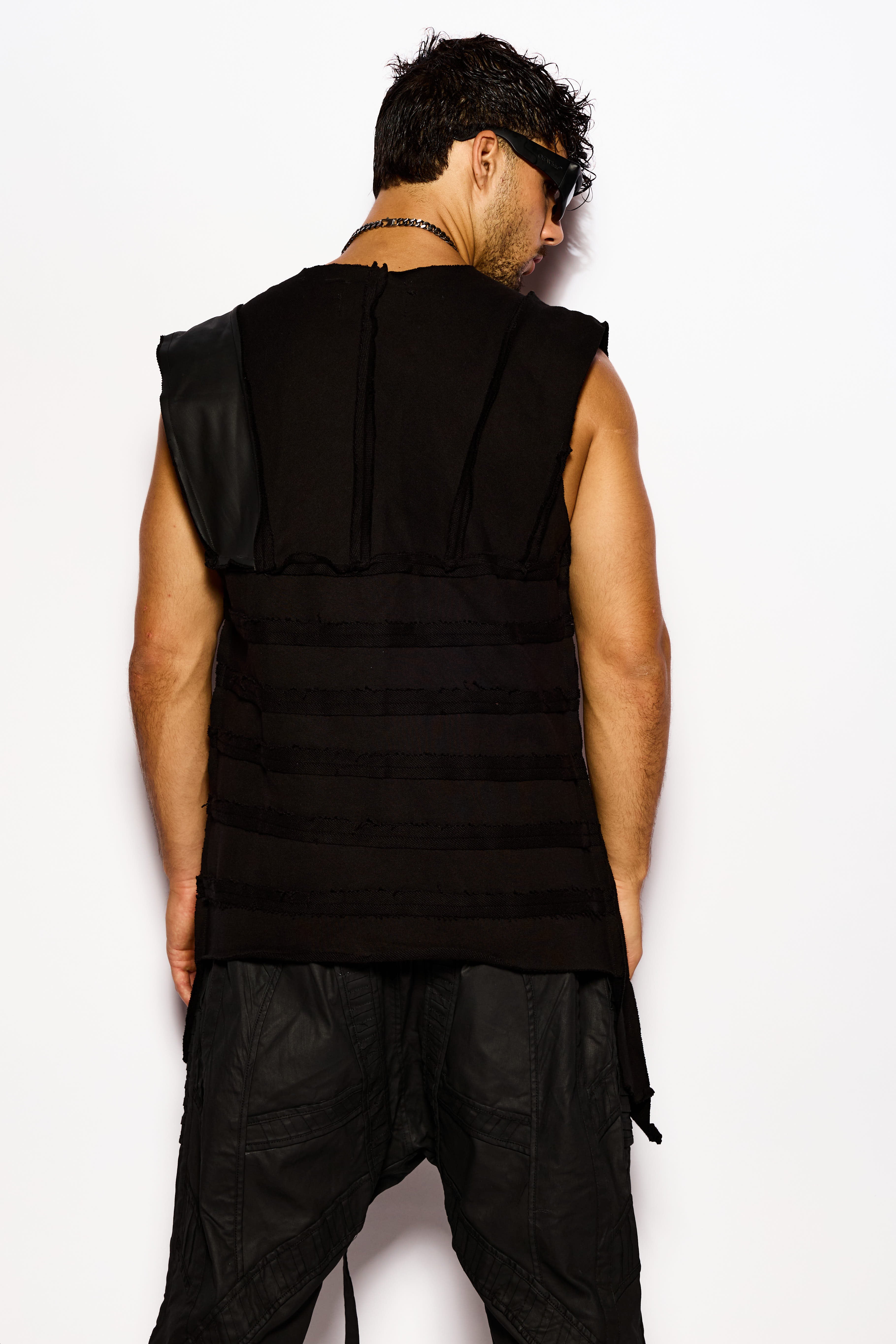 Black Midnight Sleeveless Jacket