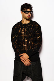Black Sheer Knit