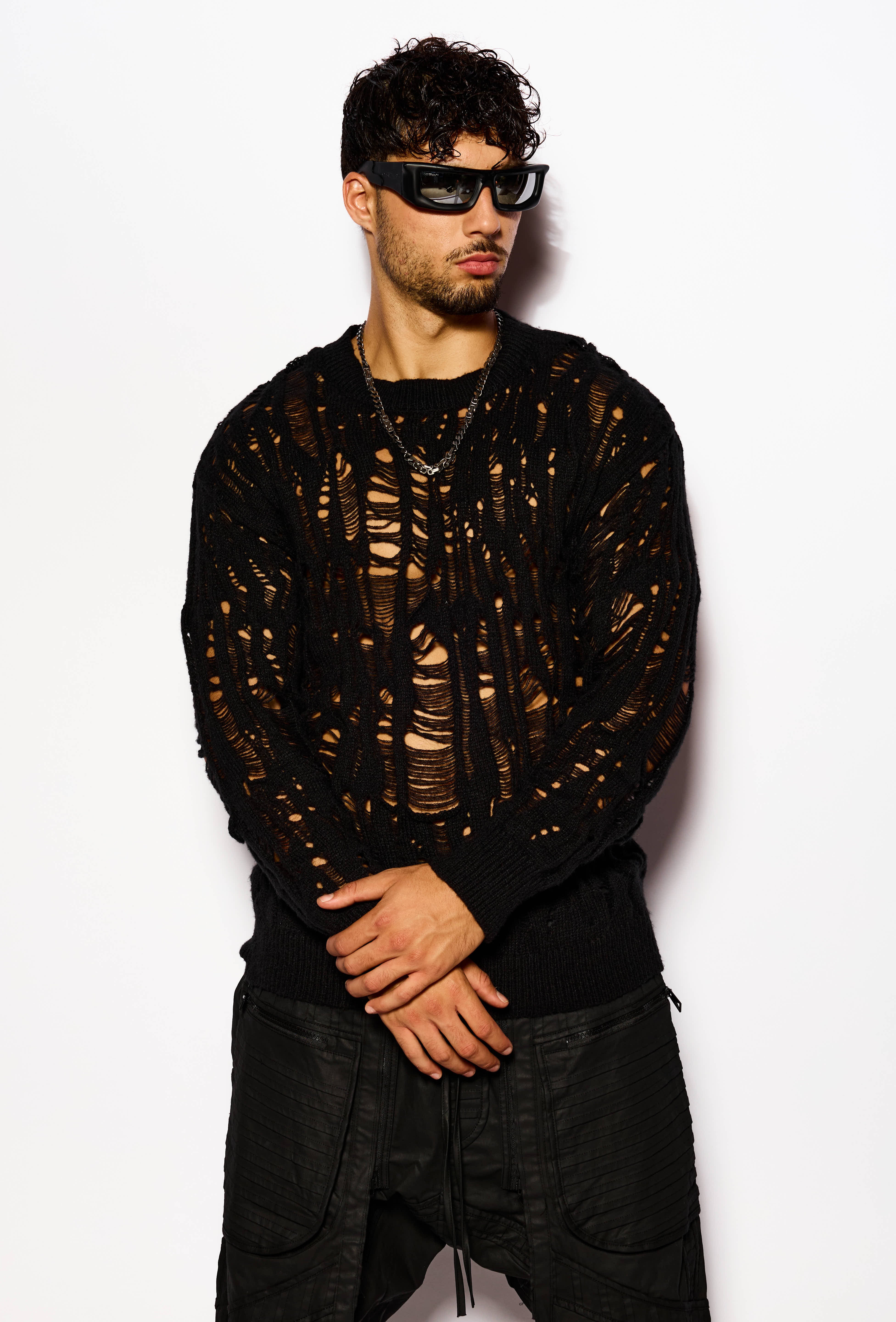 Black Sheer Knit