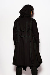Black Long Straps Cardigan
