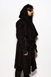 Black Long Straps Cardigan