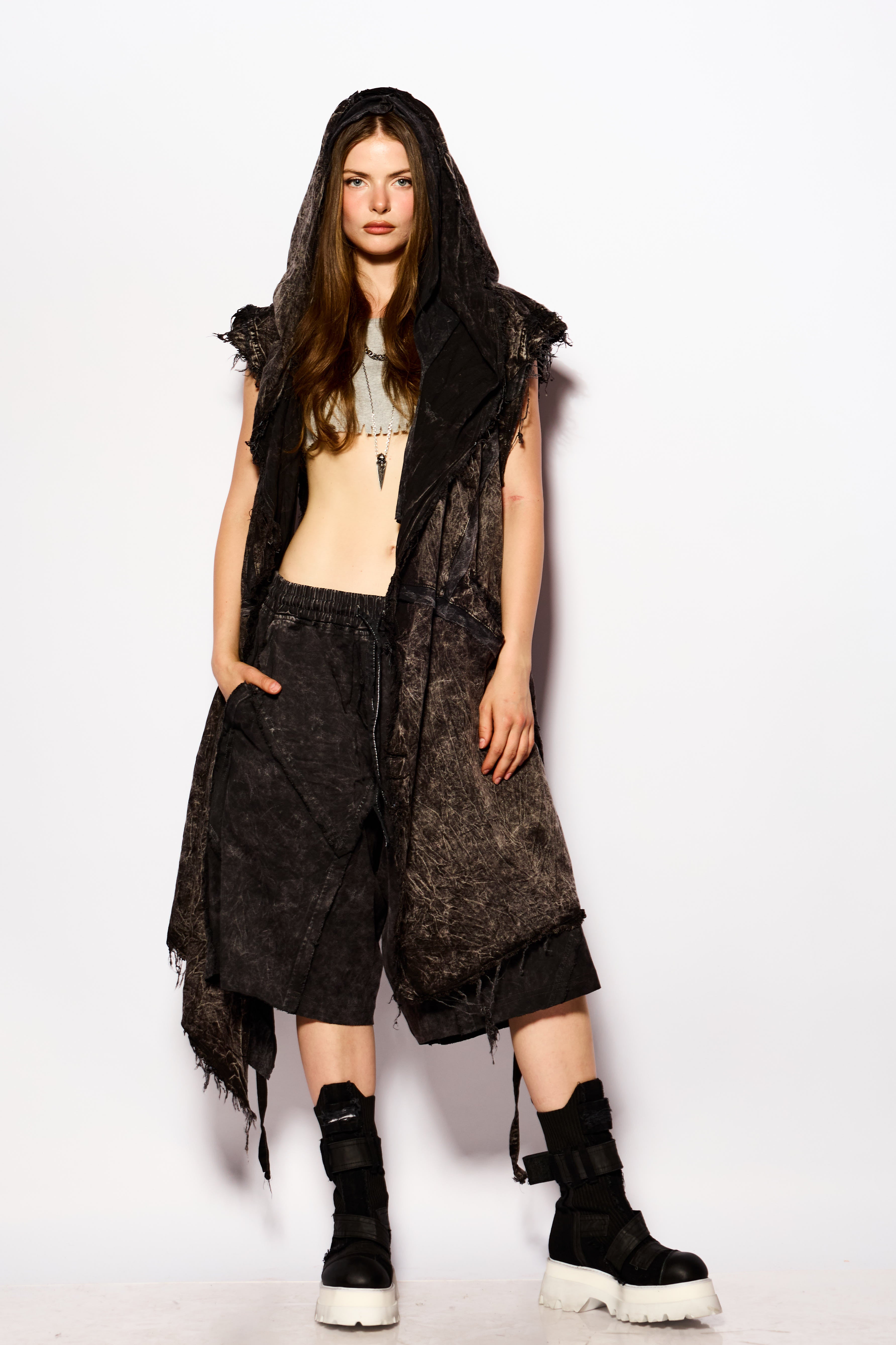 Black POCALYPSE Asymmetric Vest