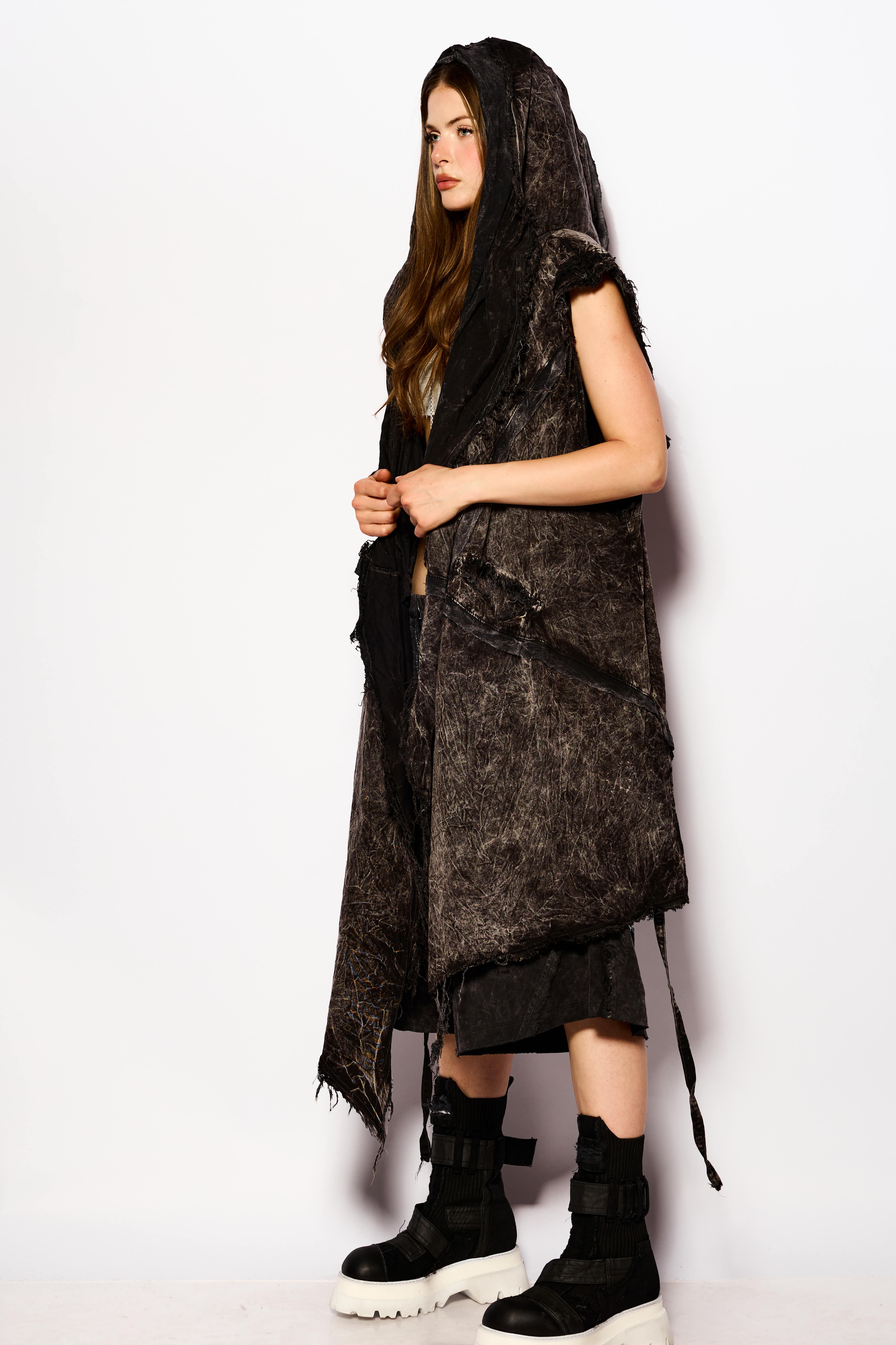 Black POCALYPSE Asymmetric Vest