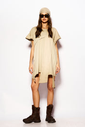 Beige APOCALYPSE asymetric tank