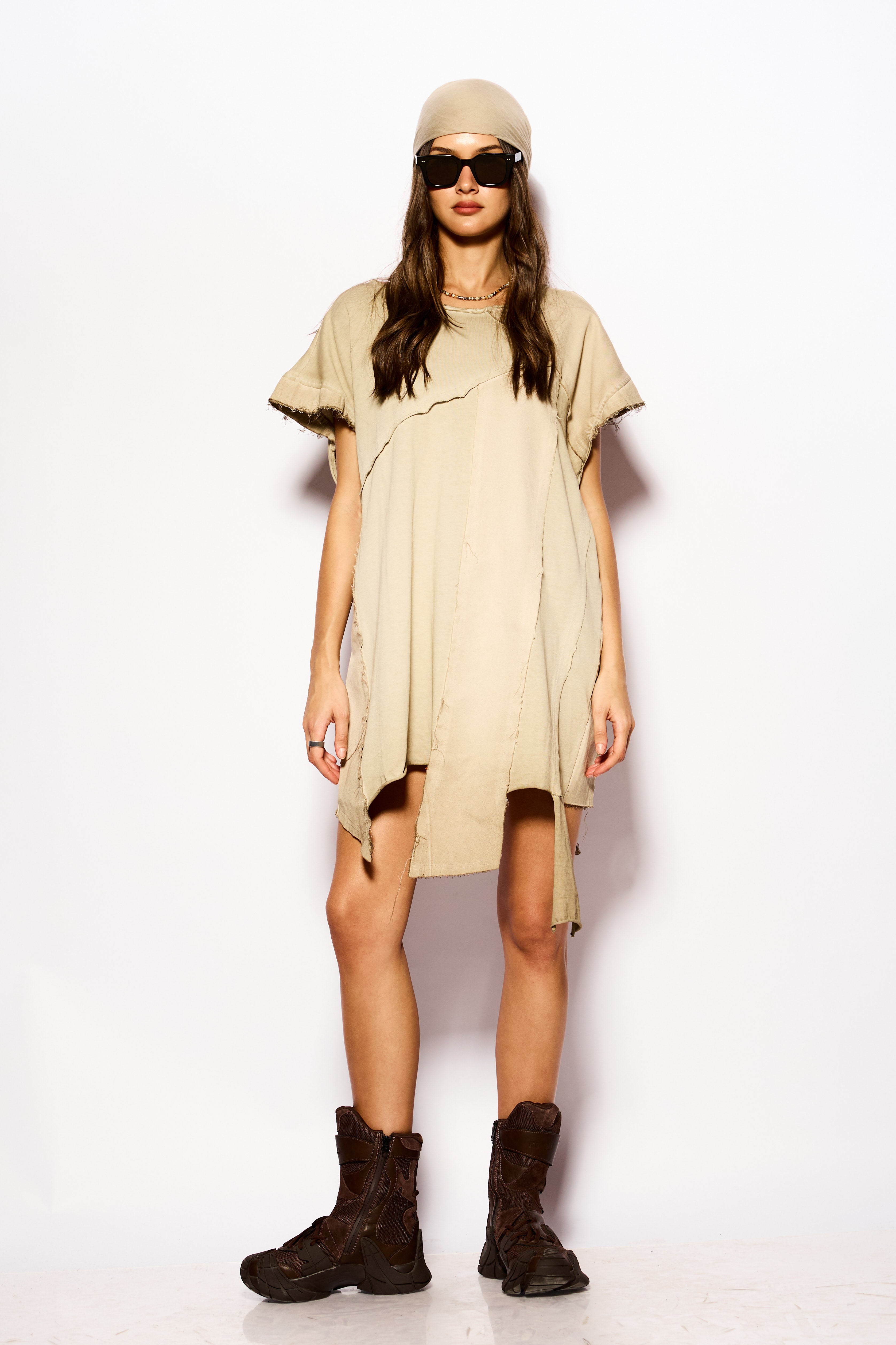 Beige APOCALYPSE asymetric tank